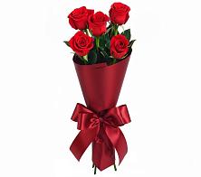 Букет 5 Красных роз Эдлесс Лав в Ливенке Воронежской области
