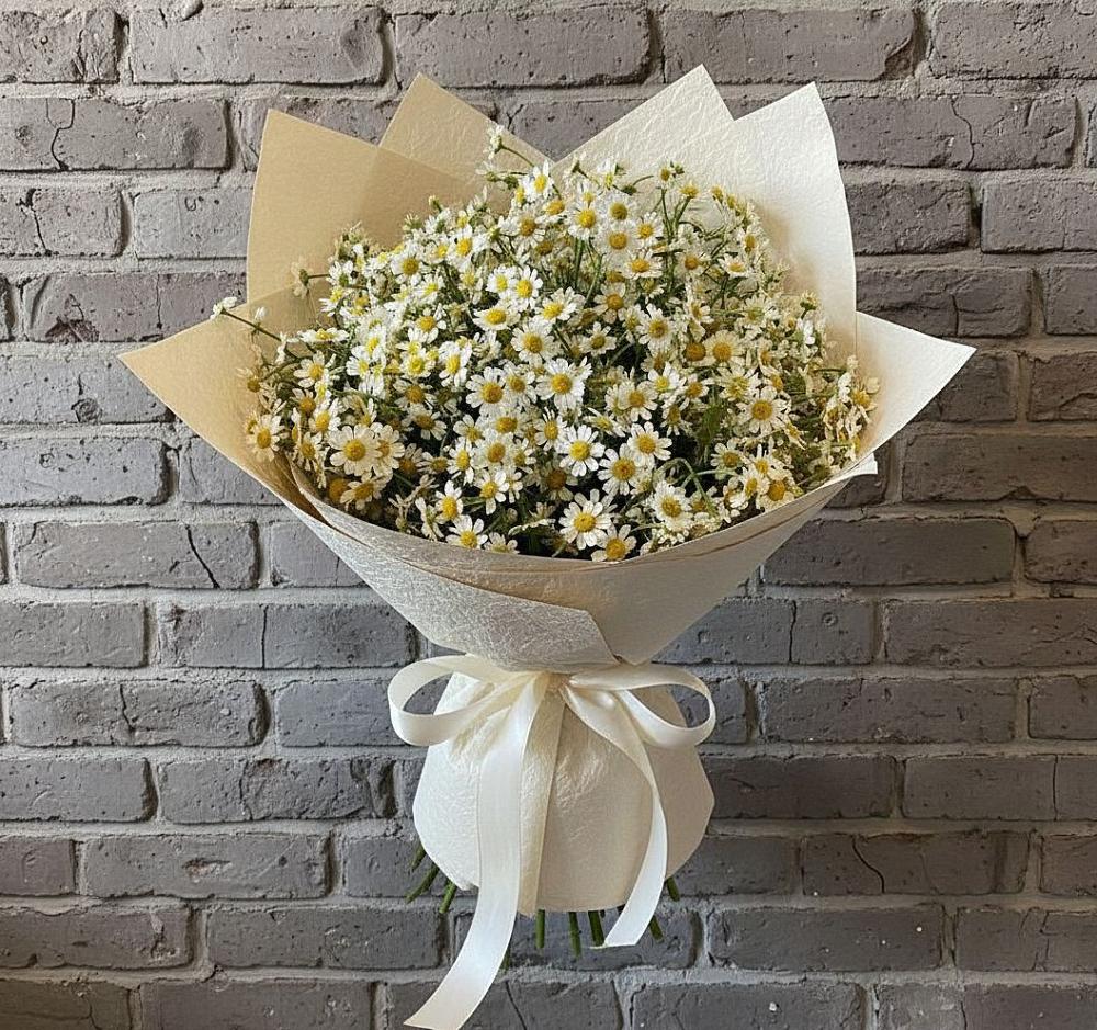 Букет цветов из: Ромашки в Ливенке Воронежской области
