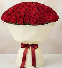 Букет 101 Красная роза Милано в Ливенке Воронежской области