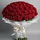 Букет 101 Красная роза Блэк Мэджик в Ливенке Воронежской области