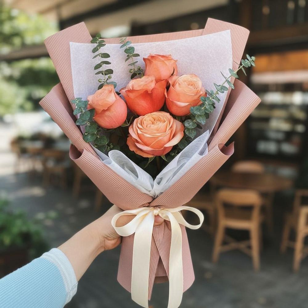 Букет цветов из: Розы в Ливенке Воронежской области