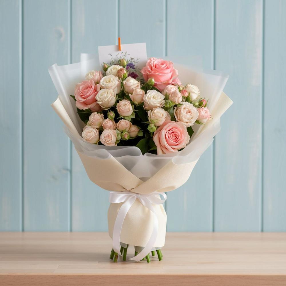 Букет цветов из: Розы в Ливенке Воронежской области