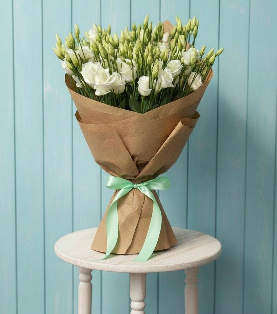 Букет цветов из: Лизиантусы в Ливенке Воронежской области