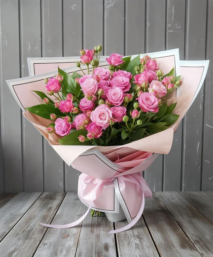 Букет Розовый кустик в Ливенке Воронежской области