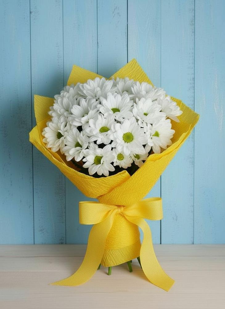 Букет цветов из: Хризантемы в Ливенке Воронежской области