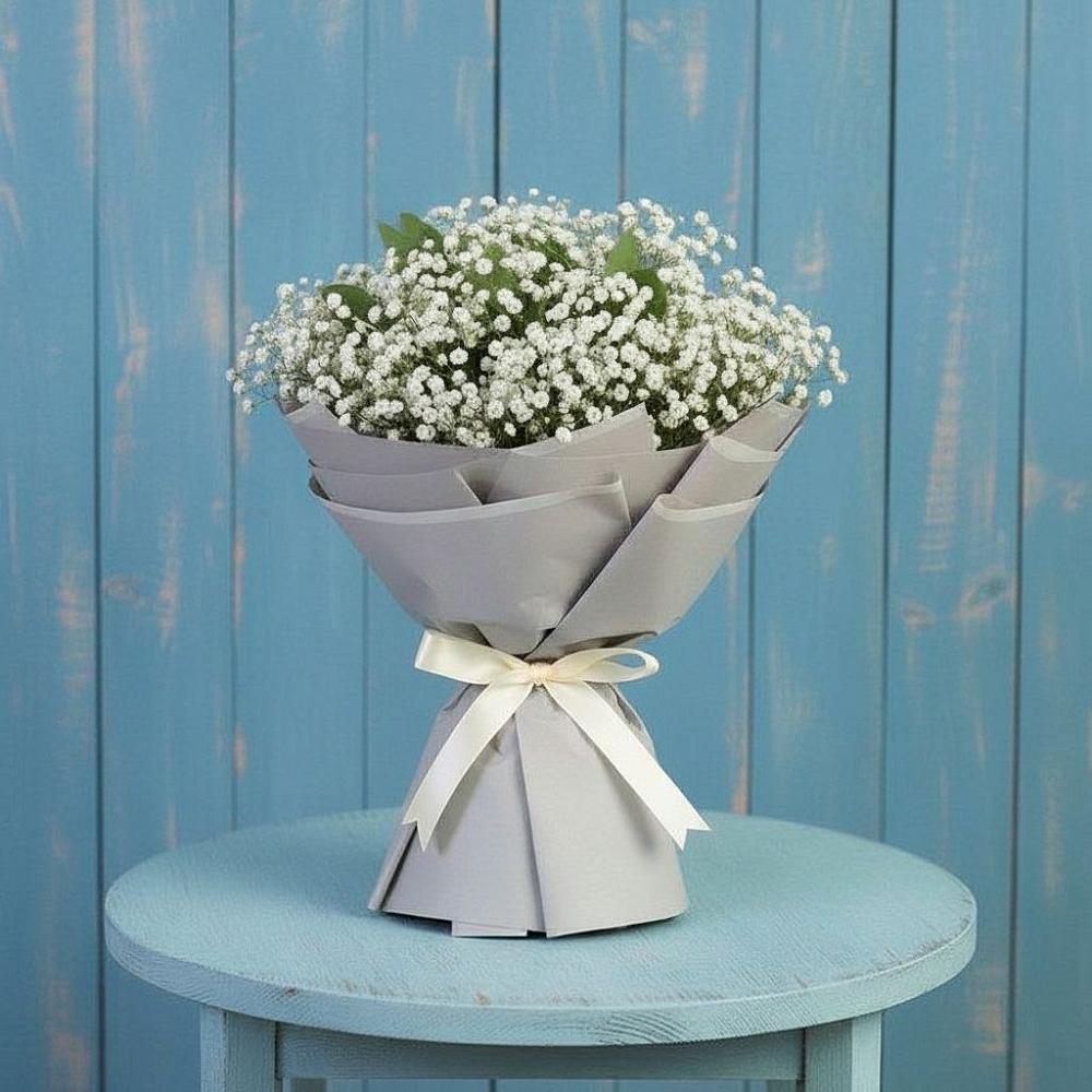 Букет цветов из: Гипсофила в Ливенке Воронежской области