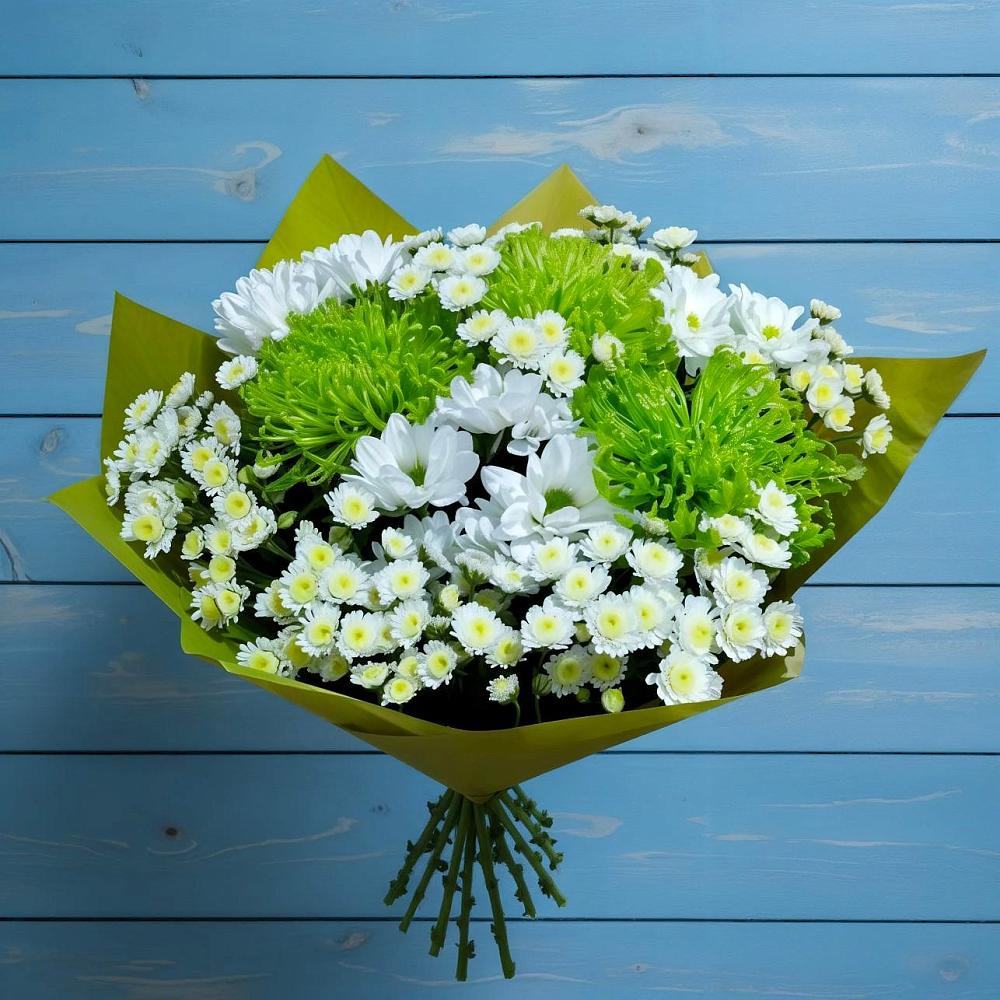 Букет цветов из: Хризантемы в Ливенке Воронежской области
