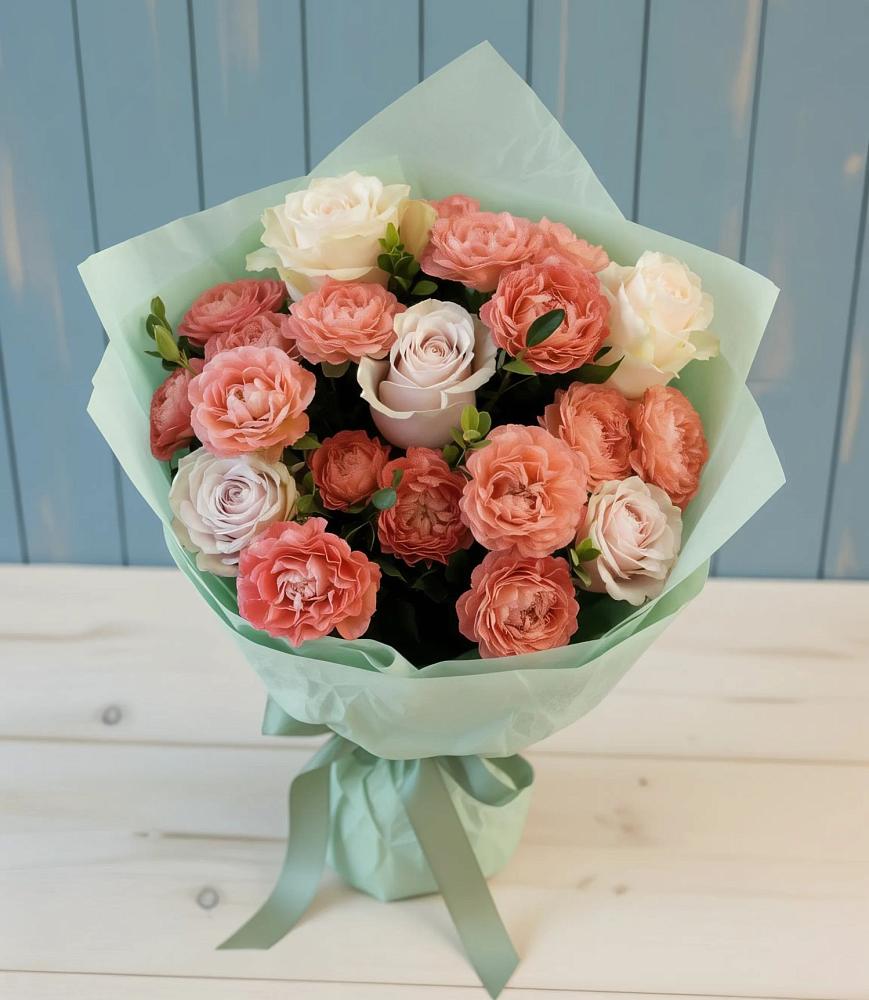 Букет цветов из: Розы в Ливенке Воронежской области