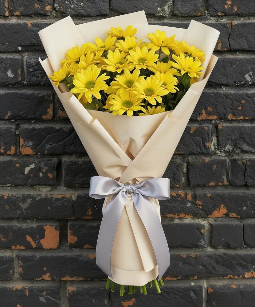 Букет цветов из: Хризантемы в Ливенке Воронежской области