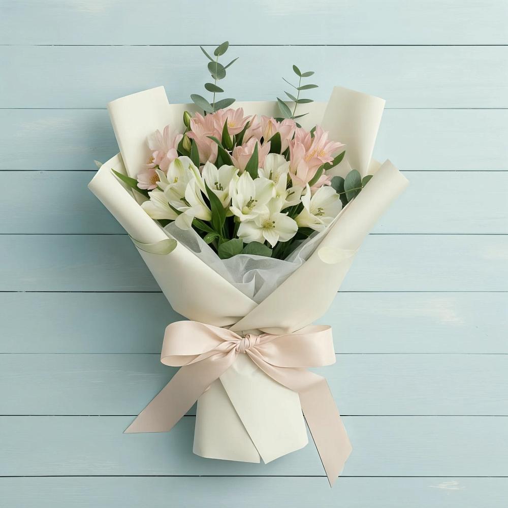 Букет цветов из: Альстромерии в Ливенке Воронежской области